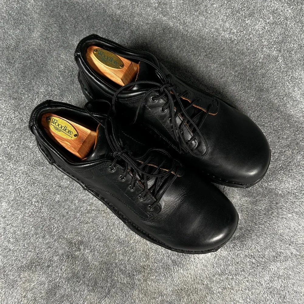 Red Wing Work Shoes StitchMax 6703 Oxford Aluminum Toe Black Leather Mens 8.5 EE